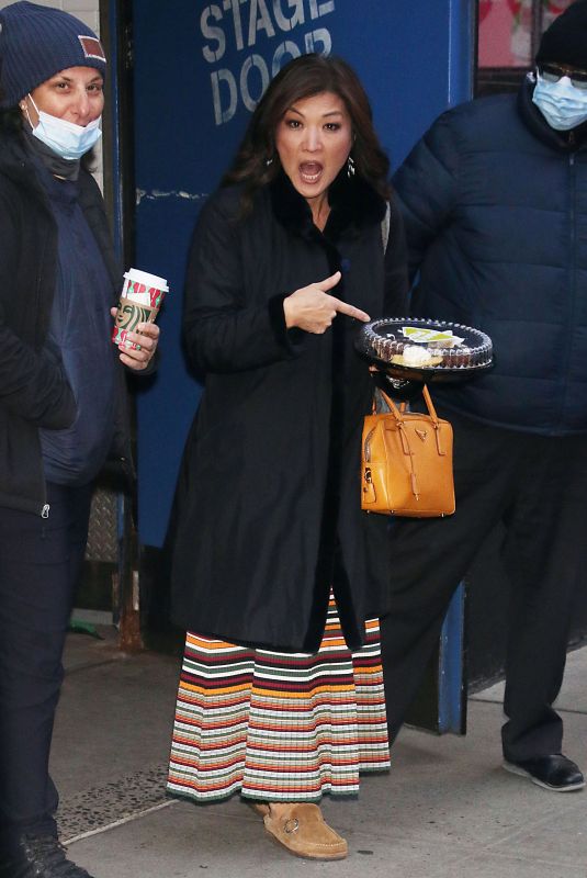 JUJU CHANG Arrives at Good Morning America in New York 11/18/2022