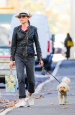 JULIANNA MARGUILES Out Shopping with Her Dog in New York 04/11/2022