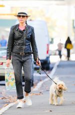 JULIANNA MARGUILES Out Shopping with Her Dog in New York 04/11/2022