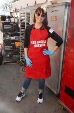 JULIE ANN EMERY at Thanksgiving Dinner to Unhoused Community of Los Angeles at Los Angeles Mission 11/23/2022