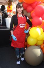 JULIE ANN EMERY at Thanksgiving Dinner to Unhoused Community of Los Angeles at Los Angeles Mission 11/23/2022