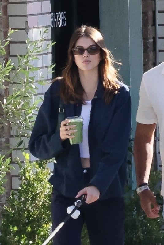 KAIA GERBER and Travis Jackson Out for Some Juice in Los Feliz 11/20/2022