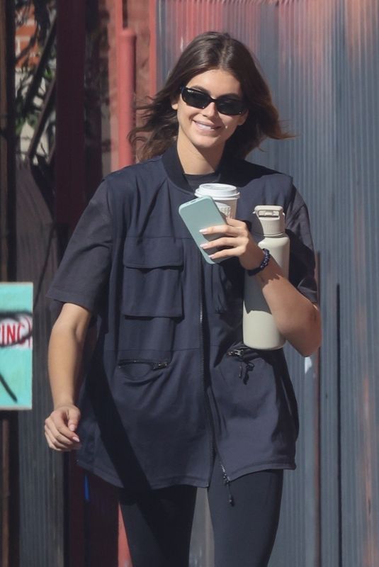 KAIA GERBER Out for Coffee in Los Feliz 11/10/2022