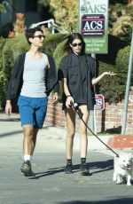 KAIA GERBER Out with Her Dog and a Friend in Los Angeles 11/26/2022