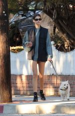 KAIA GERBER Out with Her Dog in Los Angeles 11/16/2022