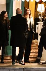 KAIA GERBER with Friends at Valet After Dinner in Los Angeles 11/22/2022