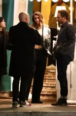 KAIA GERBER with Friends at Valet After Dinner in Los Angeles 11/22/2022
