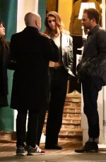 KAIA GERBER with Friends at Valet After Dinner in Los Angeles 11/22/2022