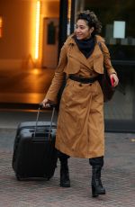 KAREN HAUER Leaves Her Hotel in London 11/11/2022