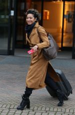 KAREN HAUER Leaves Her Hotel in London 11/11/2022