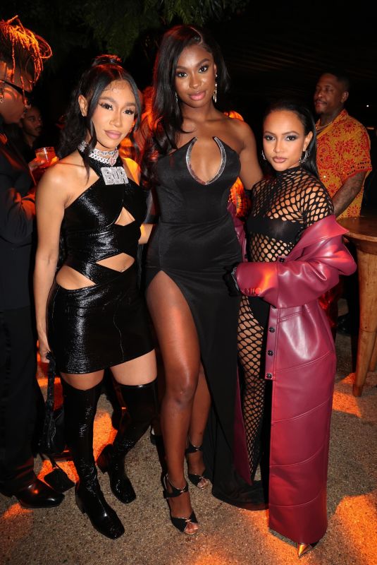 KARRUECHE TRAN, SERAYAH MCNEILL, BIA, COCO JONES, ARI LENOX and CHLOE BAILEY at 2022 GQ Men Of The Year Party in Hollywood 11/18/2022