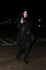KAT VON D Arrives at Paris Hilton