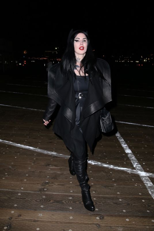 KAT VON D Arrives at Paris Hilton’s Slivingland in Santa Monica Pier 11/11/2022