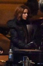 KATE BECKINSALE on the Set of Canary Black in Croatia 11/12/2022