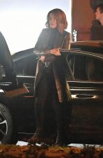 KATE BECKINSALE on the Set of Canary Black in Croatia 11/12/2022