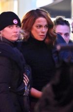 KATE BECKINSALE on the Set of Canary Black in Los Angeles 11/07/2022