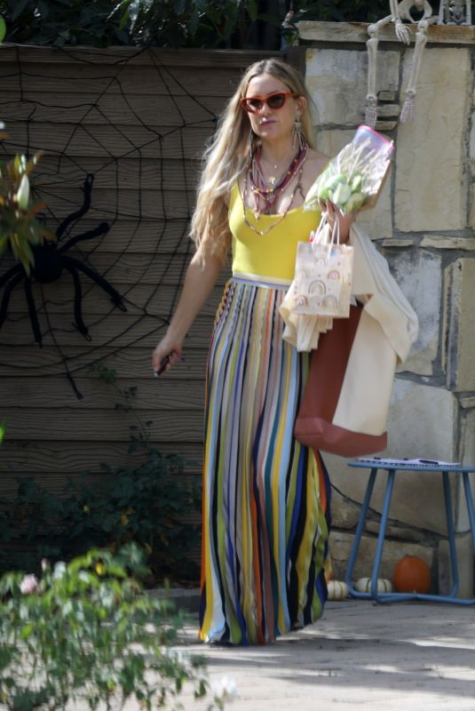 KATE HUDSON Leaves Halloween Party in Brentwood 10/31/2022