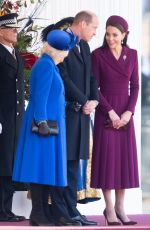 KATE MIDDLETON Greets President Cyril Ramaphosa of South Africa in London 11/22/2022