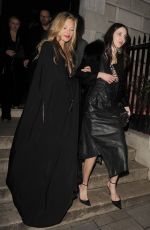 KATE MOSS Night Out in London 11/09/2022