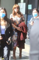KATEY SAGAL Arrives at Christina Applegate