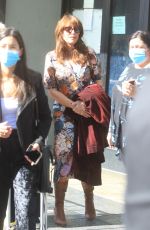 KATEY SAGAL Arrives at Christina Applegate