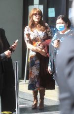 KATEY SAGAL Arrives at Christina Applegate