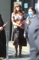 KATEY SAGAL Arrives at Christina Applegate