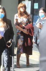 KATEY SAGAL Arrives at Christina Applegate