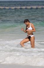 KATHARINA MAZEPA Out at a Beach in Tulum 11/26/2022