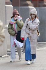 KATIE HOLMES and SURI CRUISE Out in New York 11/17/2022