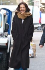 KATIE HOLMES Out and About in New York 11/22/2022