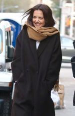 KATIE HOLMES Out and About in New York 11/22/2022