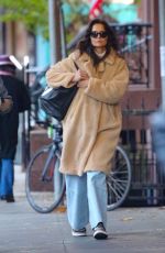 KATIE HOLMES Out and About in New York 11/28/2022