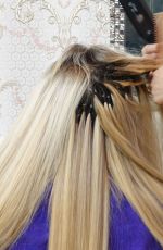 KATIE PRICE at a Hair Salon in West Sussex 11/19/2022