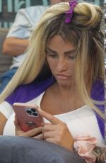 KATIE PRICE at a Hair Salon in West Sussex 11/19/2022