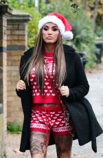 KATIE PRICE in a Christmas Outfit Out in London 11/24/2022