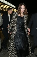 KEIRA KNIGHTLEY Leaves Charlotte Screening at Curzon Mayfair Cinema in London 11/15/2022