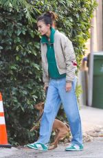 KELLY GALE Out with Her Dog and a Friend in Los Angeles 11/25/2022