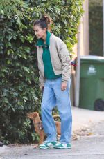 KELLY GALE Out with Her Dog and a Friend in Los Angeles 11/25/2022