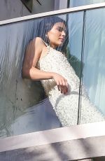 KENDALL JENNER at a Photoshoot on a Balcony in Hollywood Hills 11/17/2022