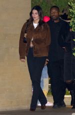 KENDALL JENNER, HAILEY BIEBER and JUSTINE SKYE Out for Dinner at Nobu in Malibu 11/29/2022
