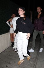 KESS GLYNNE Arrives at Halloween Party at Delilah in West Hollywood 10/31/2022