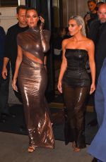 KIM and KHLOE KARDASHIAN Heading to CFDA Fashion Awards in New York 11/07/2022