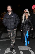 KIM KARDASHIAN and Scott Disick Night Out in Woodland Hills 11/04/2022