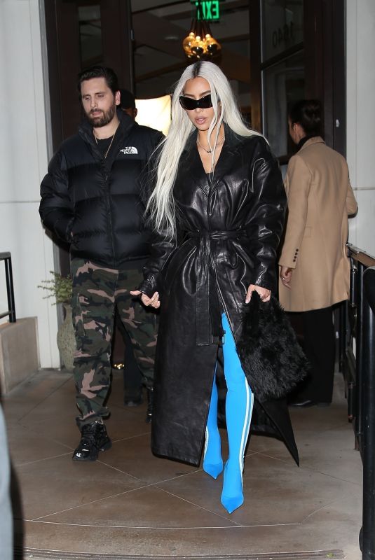 KIM KARDASHIAN and Scott Disick Night Out in Woodland Hills 11/04/2022