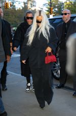 KIM KARDASHIAN Arrives at Ritz Carlton Hotel in New York 11/07/2022