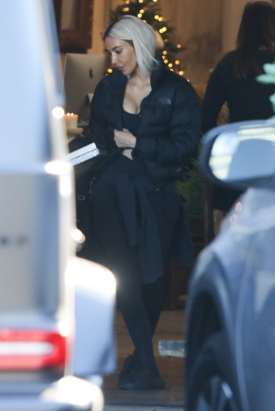 KIM KARDASHIAN on a Holiday Shopping at Beautiful Mess Store in Agoura Hills 11/20/2022