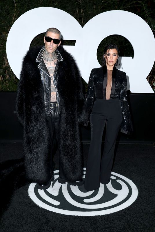 KOURTNEY KARDASHIAN and Travis Barker at 2022 GQ Men of the Year Party in West Hollywood 11/17/2022