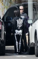 KOURTNEY KARDASHIAN and Travis Barker Checking Out Their New House in Carpinteria 11/01/2022