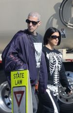 KOURTNEY KARDASHIAN and Travis Barker Checking Out Their New House in Carpinteria 11/01/2022